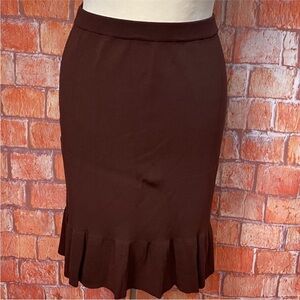 Studio‎ G Ruffled Knit Skirt